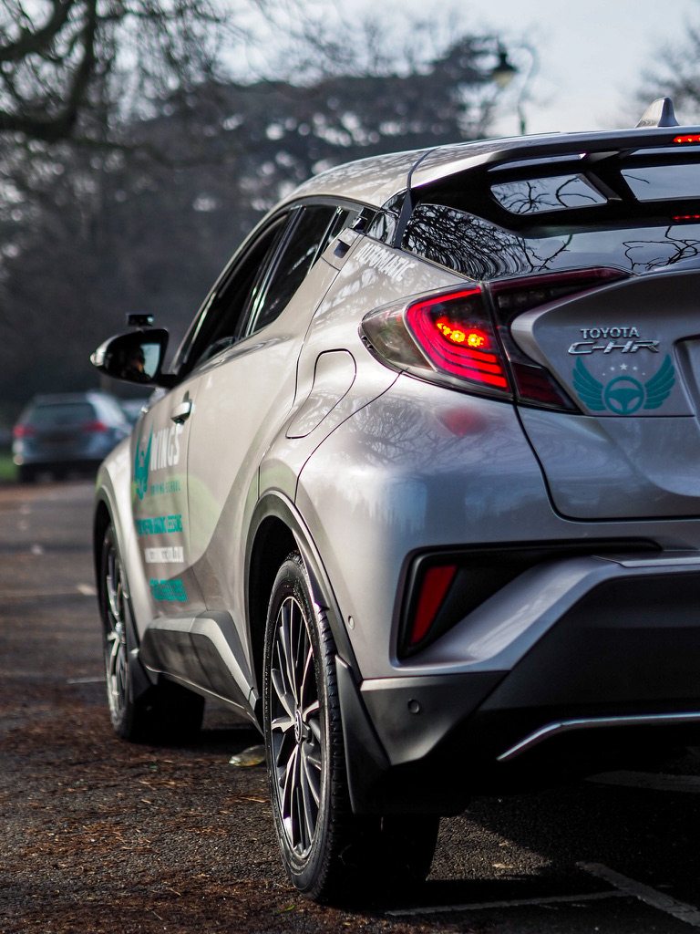 Rear of a modern Wings tuition car
